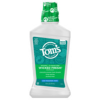 Tom's of Maine Mouthwash, Cool Mountain Mint, Wicked Fresh, 16 Fluid ounce