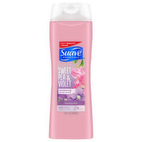 Suave Essentials Body Wash, Sweet Pea & Violet, Pampering, 15 Fluid ounce