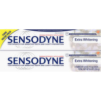 Sensodyne Toothpaste, Extra Whitening, Twin Value Pack, 2 Each