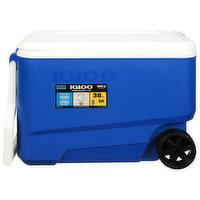 Igloo Wheelie Cool Cooler, Im Blue, 38 Quart, 1 Each