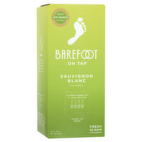 Barefoot Cellars On Tap Sauvignon Blanc White Wine, 3 Litre