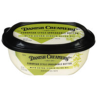 Danish Creamery Spreadable Butter, European Style, 6.5 Ounce