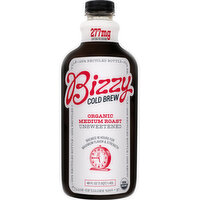 Bizzy Premium Coffee, Organic, Medium Roast, Unsweetened, Cold Brew, 48 Fluid ounce