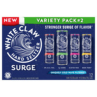 White Claw Hard Seltzer Hard Seltzer, Surge, Variety Pack No. 2, 12 Each