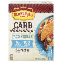 Old El Paso Carb Advantage Taco Shells, Gluten Free, 10 Each