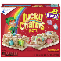 Lucky Charms Treats Bars, Marshmallow, 8 Each