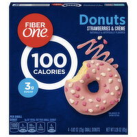 Fiber One Donuts, Strawberries & Creme, 4 Each