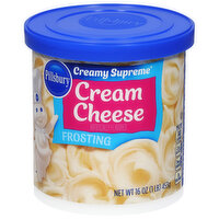 Pillsbury Creamy Supreme Frosting, Cream Cheese, 16 Ounce