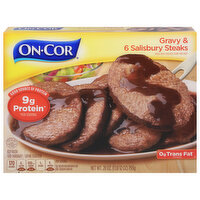 On-Cor Gravy & Salisbury Steaks, 6 Each