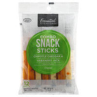 Essential Everyday Combo Snack Sticks, Chipotle Cheddar & Habanero Jack, 12 Each