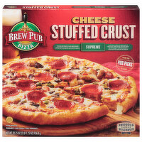 Brew Pub Pizza Pizza, Cheese Stuffed Crust, Supreme, 33.75 Ounce