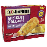 Jimmy Dean Egg, Ham & Cheese Biscuit Roll-Ups, 12.8 oz (8 Count) (Frozen), 12.8 Ounce