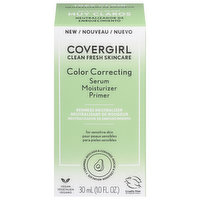 CoverGirl Serum + Moisturizer + Primer, Color Correcting, 1 Fluid ounce