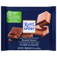 Ritter Sport Milk Chocolate, 3.5 Ounce