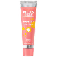 Burt's Bees Tinted Balm, Sweet Peach, Squeezy, 0.43 Ounce