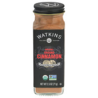 Watkins Cinnamon, Organic, Ground, 2.5 Ounce