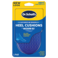 Dr. Scholl's Heel Cushions, with Massaging Gel, Men's, 1 Each