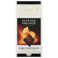 Lindt Excellence Dark Chocolate, Intense Orange, 3.5 Ounce