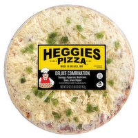 Heggies Pizza Pizza, Thin Crust, Deluxe Combination, 32 Ounce