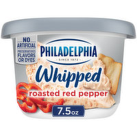 Philadelphia Roasted Red Pepper Whipped Cream Cheese Spread, 7.5 Ounce