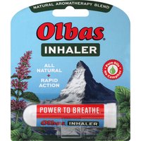 Olbas Inhaler, All Natural, Rapid Action, Aromatherapy Blend, 0.01 Ounce