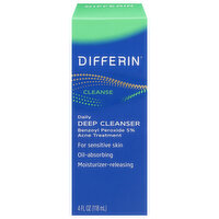 Differin Deep Cleanser, Daily, Cleanse, 4 Fluid ounce