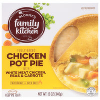 Blount's Family Kitchen Pot Pie, with White Meat Chicken, Peas & Carrots, Chicken, Fully Baked, 12 Ounce