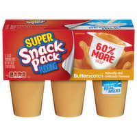 Snack Pack Pudding, Butterscotch, Super Size, 6 Each