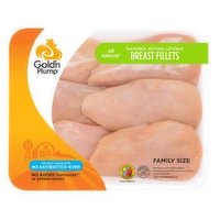 Gold'n Plump Boneless Skinless Chicken Breast, Family Pack, 3.1 Pound