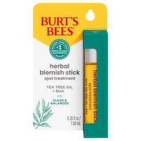 Burt's Bees Herbal Blemish Stick, Spot Treatment, 0.26 Fluid ounce