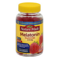 Nature Made Melatonin, 2.5 mg, Gummies, Dreamy Strawberry, Value Size, 130 Each