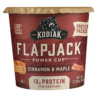 Kodiak Power Cup Flapjack, Cinnamon & Maple, Protein Packed, 2.26 Ounce