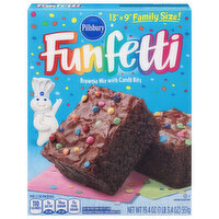 Pillsbury Funfetti Brownie Mix, with Candy Bits, Family Size, 19.4 Ounce