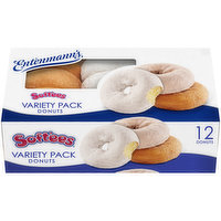 Entenmann's Soft'ees Plain, Powdered Donuts, 12 Each