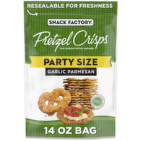 Snack Factory® Garlic Parmesan Pretzel Crisps, 14 Ounce