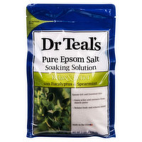 Dr Teal's Soaking Solution, Pure Epson Salt, Relax & Relief with Eucalyptus & Spearmint, 3 Pound