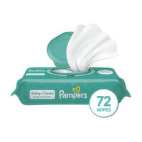 Pampers Baby Clean Wipes Fragrance Free 1X Pop-Top, 72 Each