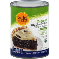 WILD HARVEST Filling or Topping, Organic, Blueberry Pie, 21 Ounce