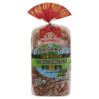 Brownberry Bread, Organic, 22 Whole Grains & Seeds, Thin-Sliced