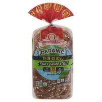 Brownberry Bread, Organic, 22 Whole Grains & Seeds, Thin-Sliced, 20 Ounce