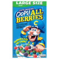 Cap'n Crunch's Cereal, Oops! All Berries, Large Size, 13.8 Ounce