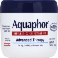 Aquaphor Healing Ointment, Advanced Therapy, for Dry, Cracked, or Irritated Skin, 14 Ounce