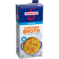 Swanson® 100% Natural Unsalted Chicken Broth, 32 Ounce