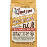 Bob's Red Mill Flour, Whole Wheat Pastry, 100% Stone Ground, 80 Ounce