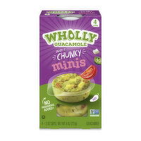 Wholly Guacamole, Medium, Chunky, Minis, 4 Each