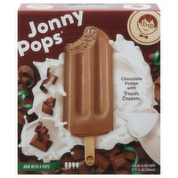 Jonny Pops Ice Pops, Chocolate Fudge, 4 Each
