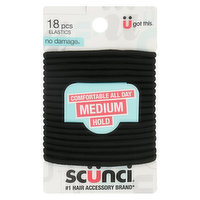 Scunci No Damage Elastics, 18 Each