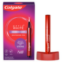 Colgate Optic White Overnight Teeth Whitening Pen, 0.08 Fluid ounce