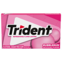 Trident Gum, Sugar Free, Bubblegum, 14 Each