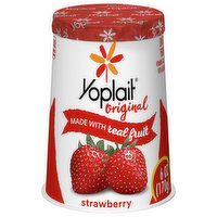 Yoplait  Original Yogurt, Low Fat, Strawberry, 6 Ounce